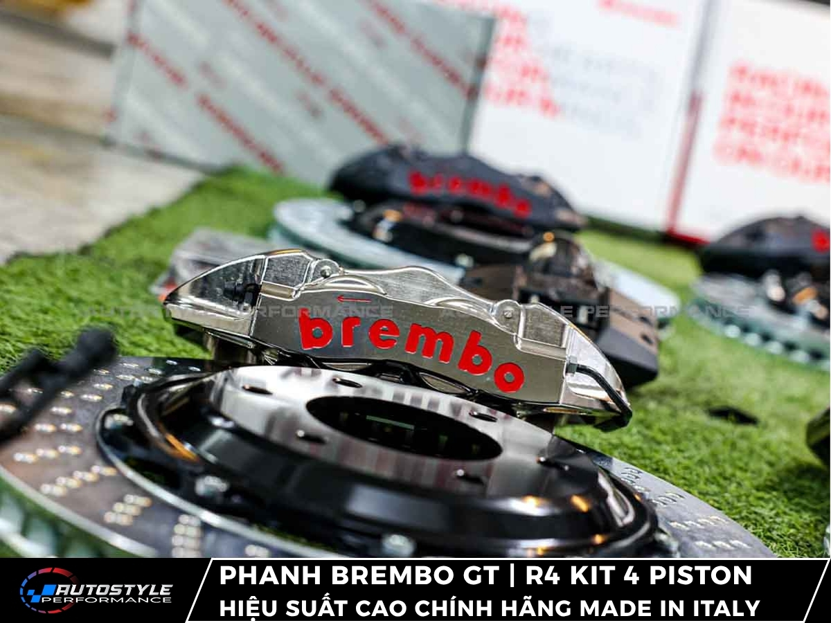 Phanh Brembo GT | R4 Kit 4 Piston Hiệu Suất Cao Chính Hãng Made in Italy