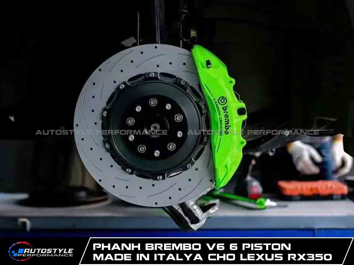 Phanh Brembo V6 6 Piston Made In ITALYA Cho Lexus RX350