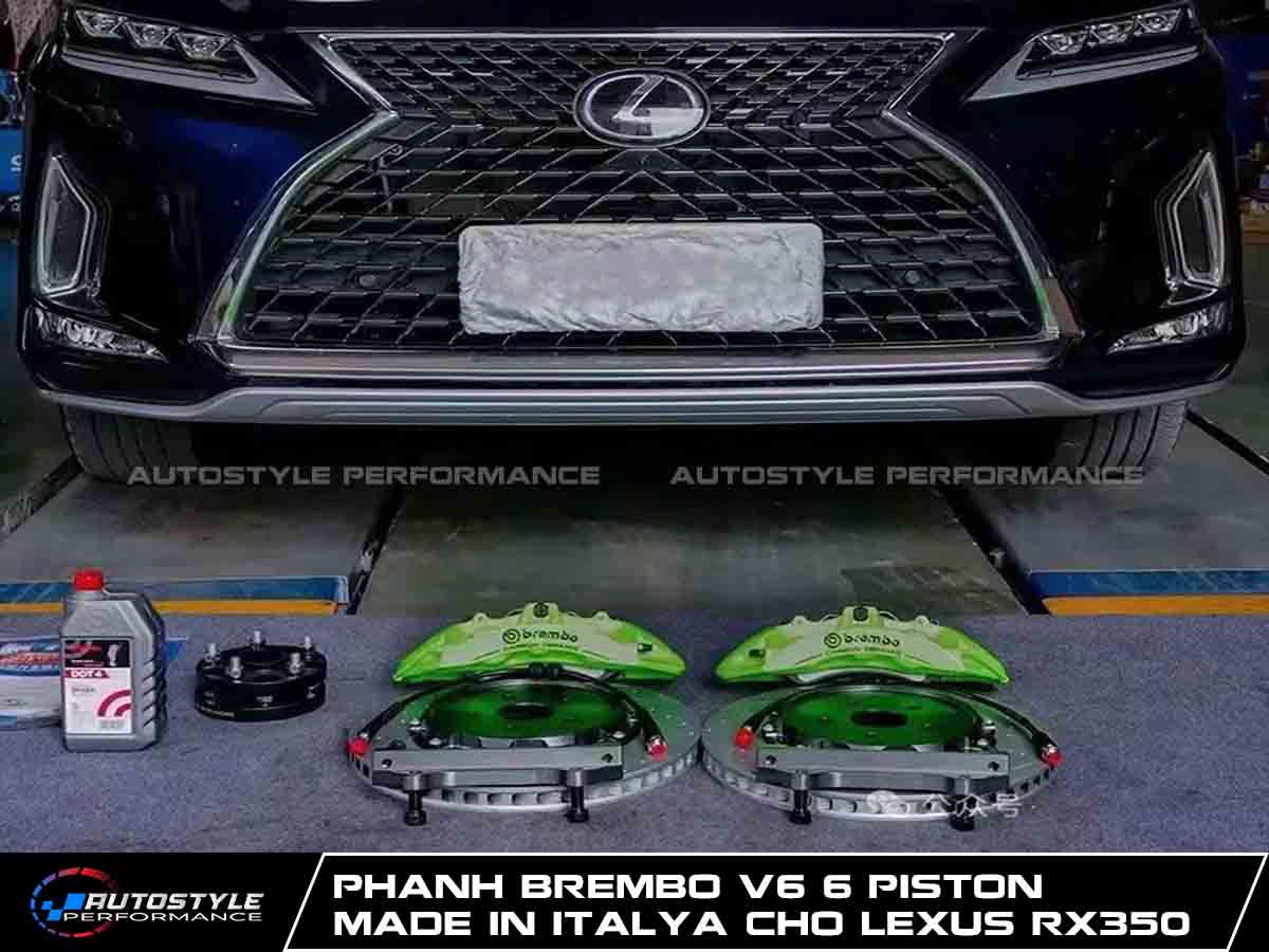 Phanh Brembo V6 6 Piston Made In ITALYA Cho Lexus RX350