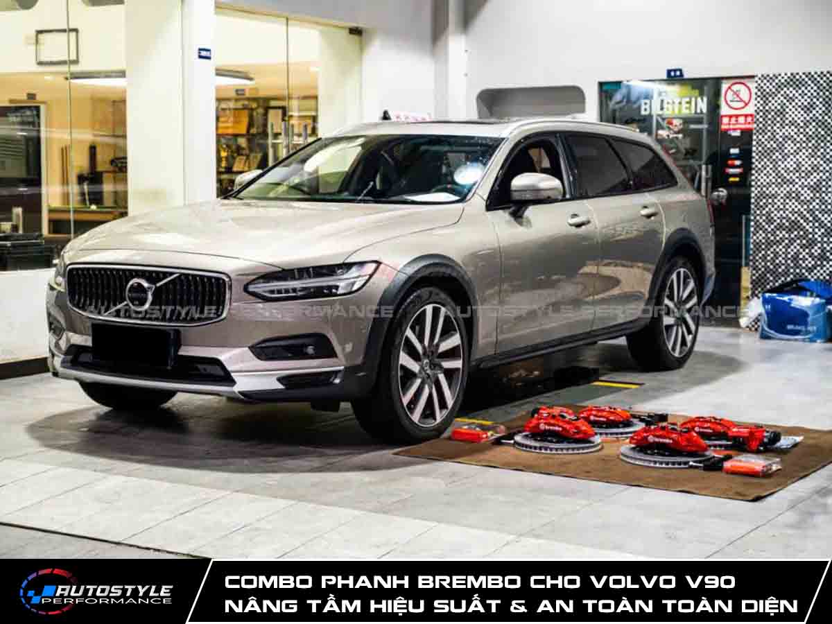 Combo Phanh Brembo cho Volvo V90 Nâng Tầm Hiệu Suất & An Toàn Toàn Diện