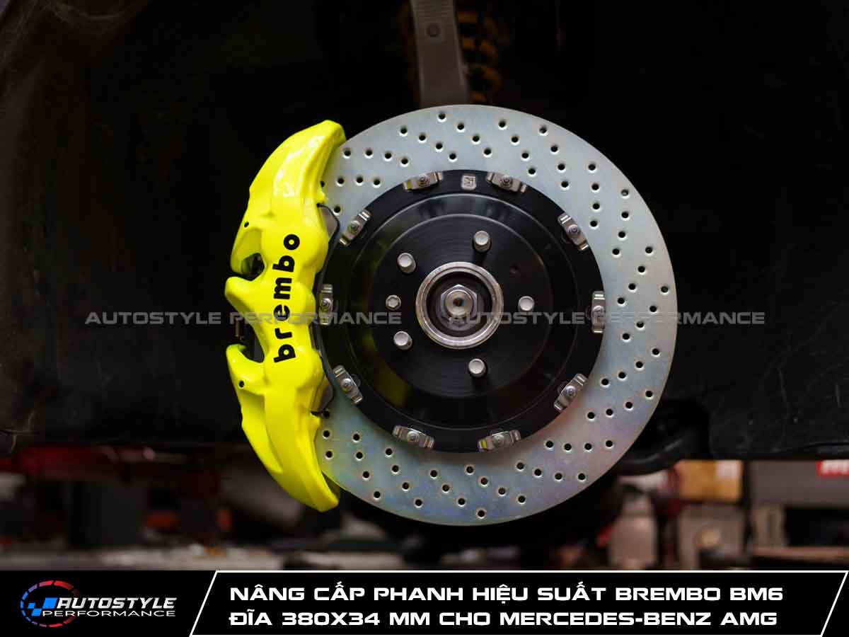 Nâng Cấp Phanh Hiệu Suất Brembo BM6 - Đĩa 380x34 mm Cho Mercedes-Benz AMG