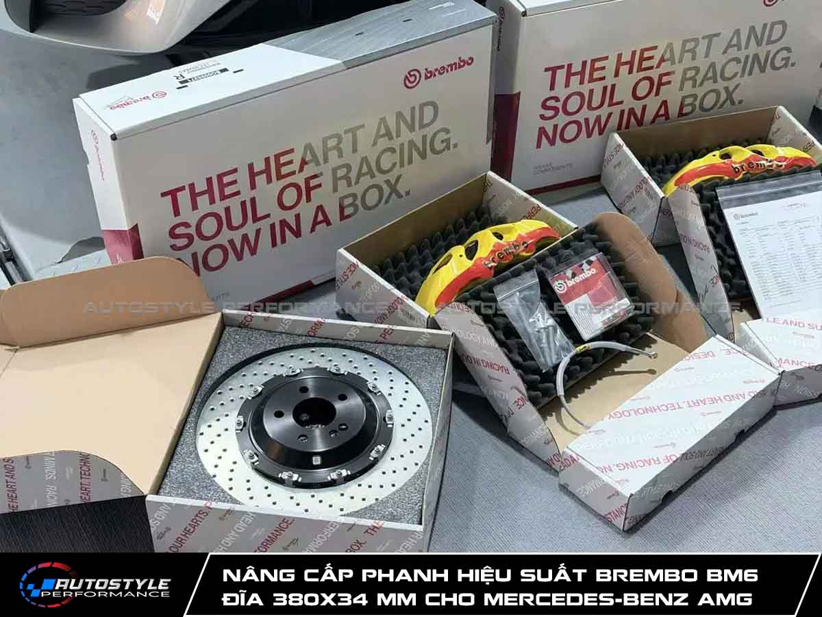 Nâng Cấp Phanh Hiệu Suất Brembo BM6 - Đĩa 380x34 mm Cho Mercedes-Benz AMG