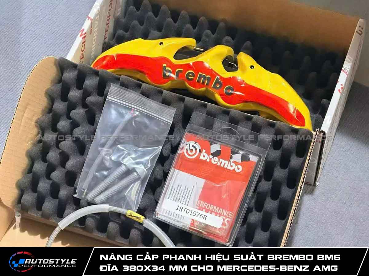 Nâng Cấp Phanh Hiệu Suất Brembo BM6 - Đĩa 380x34 mm Cho Mercedes-Benz AMG