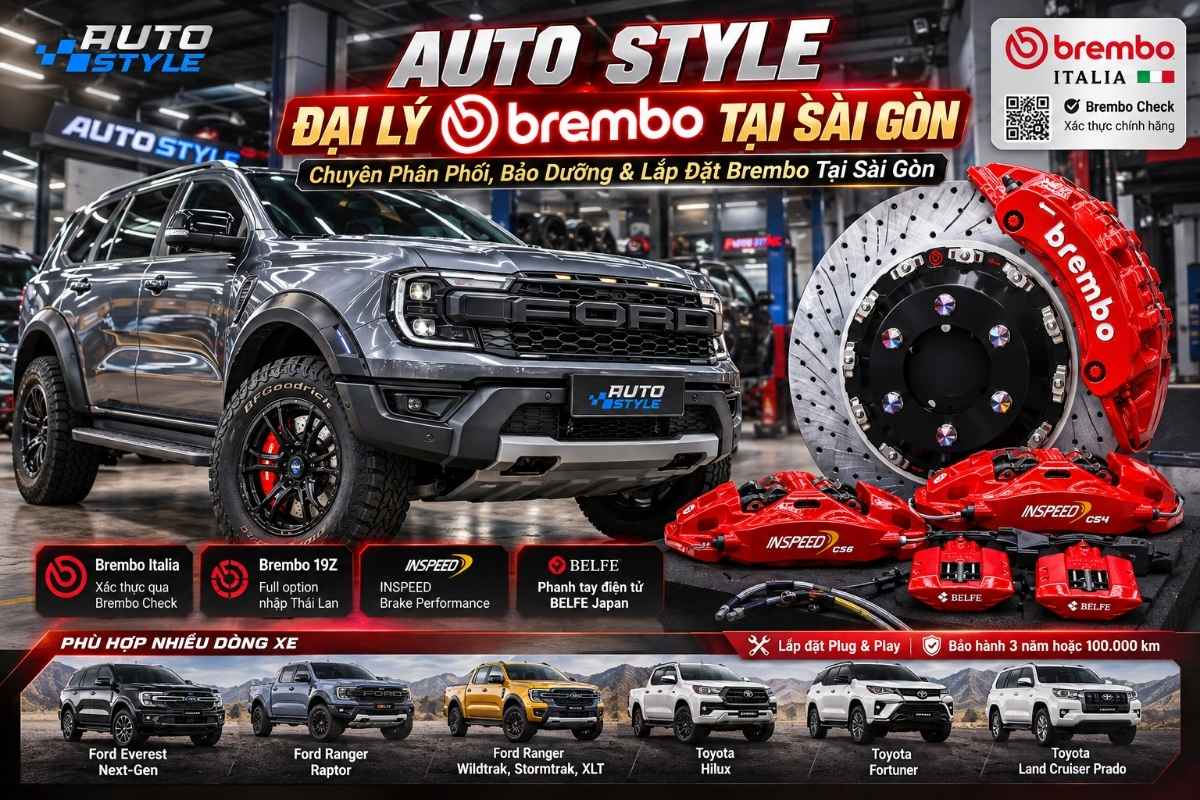 Auto Style | Đại Lý Brembo Tại Sài Gòn Chuyên Phân Phối, Bảo Dưỡng & Lắp Đặt Brembo Tại Sài Gòn
