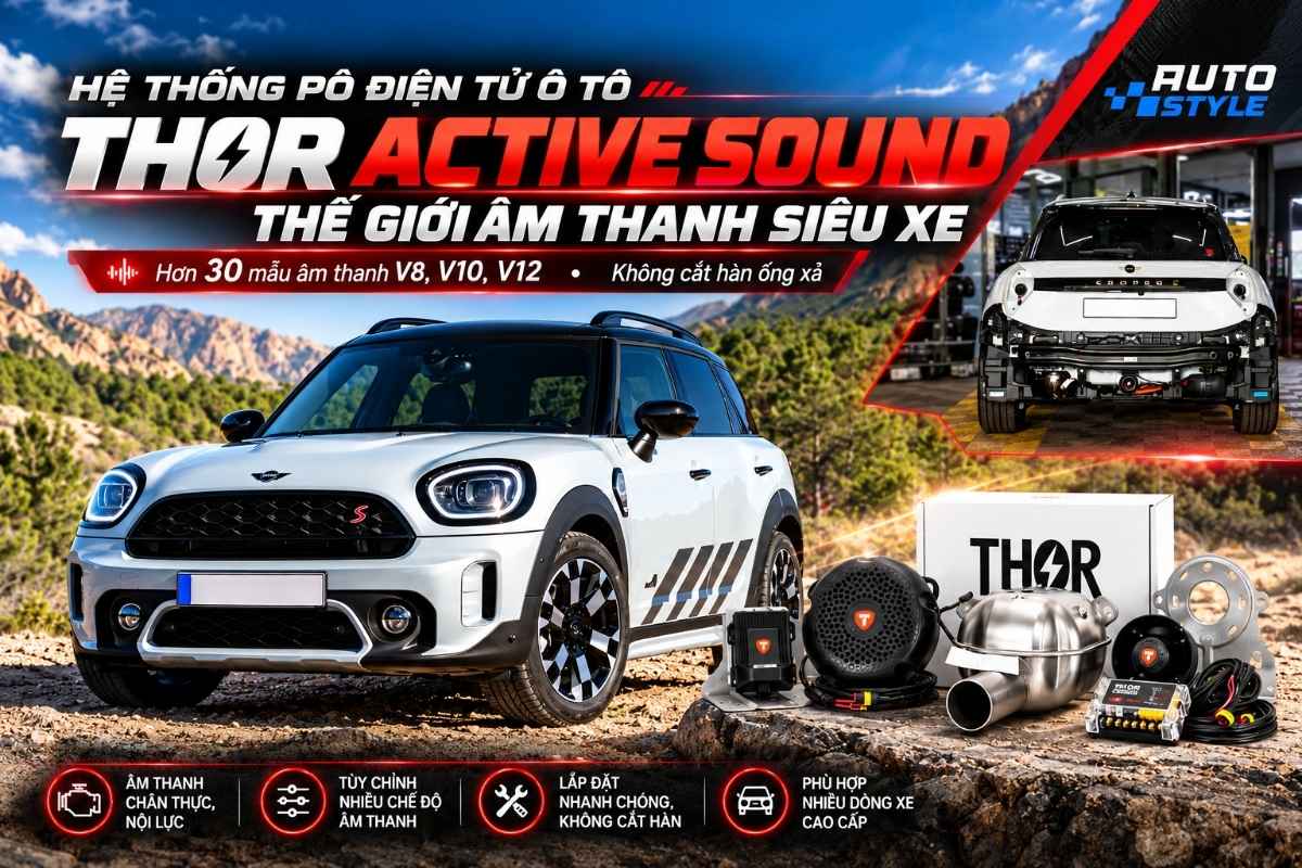 THOR Active Sound: Mang Tiếng Pô Siêu Xe V8, V10, V12 Lên Ô Tô Không Cần Cắt Hàn
