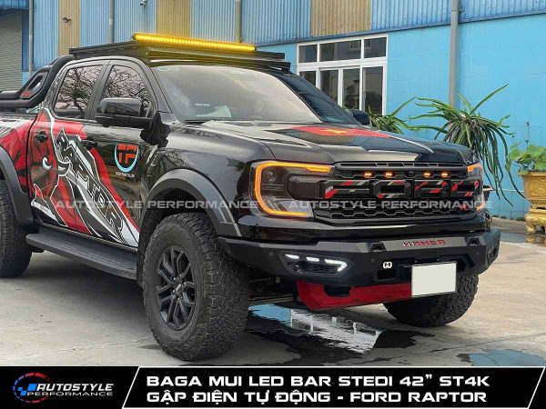 Baga Mui LED Bar Stedi 42” ST4K Tích Hợp Cơ Cấu Gập Điện Tự Động Cho Ford Raptor
