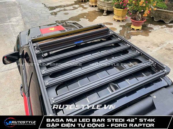 Baga Mui LED Bar Stedi 42” ST4K Tích Hợp Cơ Cấu Gập Điện Tự Động Cho Ford Raptor
