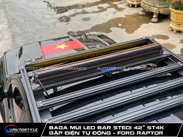 Baga Mui LED Bar Stedi 42” ST4K Tích Hợp Cơ Cấu Gập Điện Tự Động Cho Ford Raptor