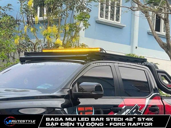 Baga Mui LED Bar Stedi 42” ST4K Tích Hợp Cơ Cấu Gập Điện Tự Động Cho Ford Raptor
