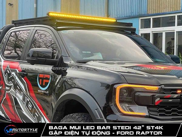 Baga Mui LED Bar Stedi 42” ST4K Tích Hợp Cơ Cấu Gập Điện Tự Động Cho Ford Raptor