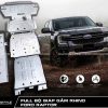 Giáp Gầm Rhino Full 5 Tấm Nhôm hợp Kim 5 mm Bảo Vệ Gầm Toàn Diện Ford Raptor
