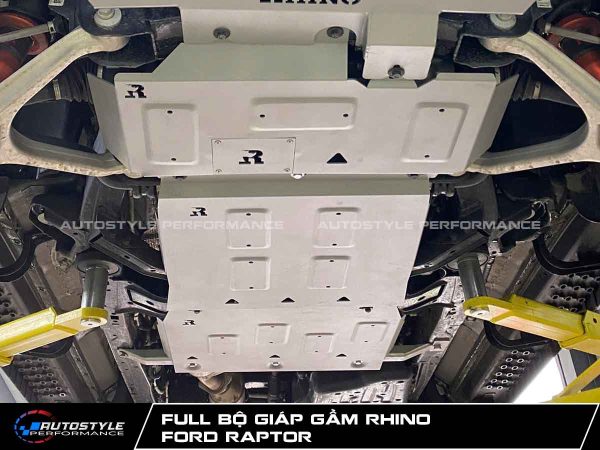 Giáp Gầm Rhino Full 5 Tấm Nhôm hợp Kim 5 mm Bảo Vệ Gầm Toàn Diện Ford Raptor