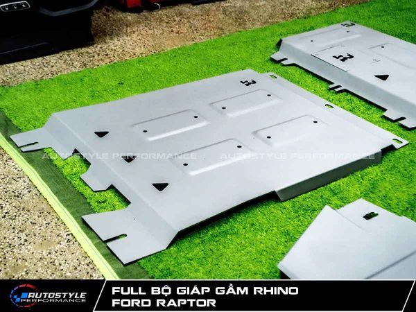 Giáp Gầm Rhino Full 5 Tấm Nhôm hợp Kim 5 mm Bảo Vệ Gầm Toàn Diện Ford Raptor