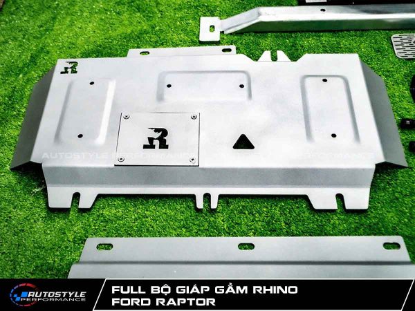 Giáp Gầm Rhino Full 5 Tấm Nhôm hợp Kim 5 mm Bảo Vệ Gầm Toàn Diện Ford Raptor