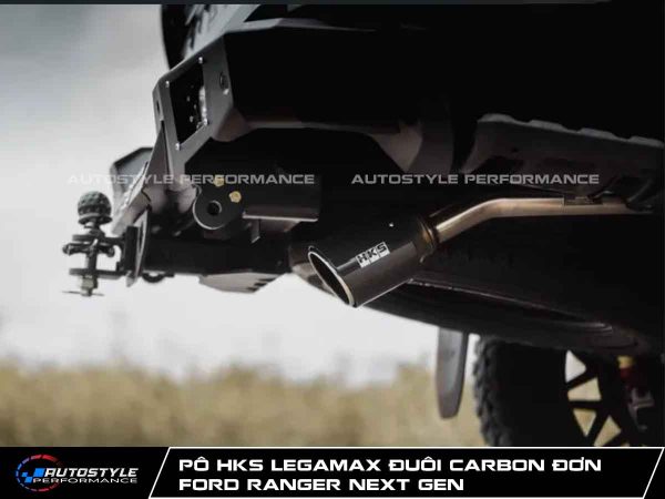 Pô HKS LEGAMAX Đuôi Carbon Đơn Cho Ford Ranger Next Gen