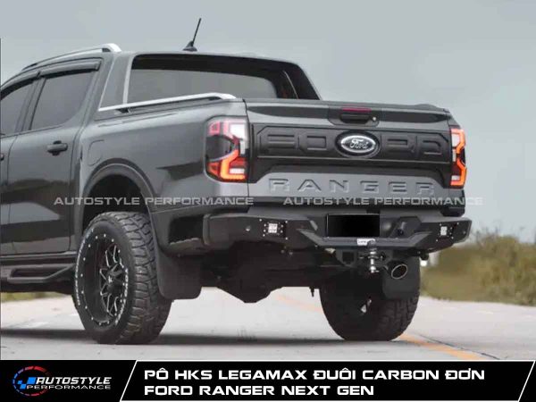 Pô HKS LEGAMAX Đuôi Carbon Đơn Cho Ford Ranger Next Gen