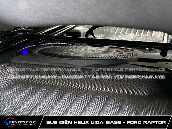 Sub Điện Helix U10A Bass Mạnh, Sâu, Chuẩn Đức Cho Ford Raptor