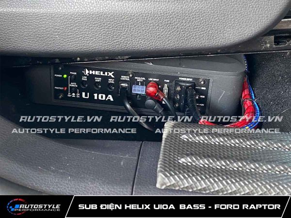 Sub Điện Helix U10A Bass Mạnh, Sâu, Chuẩn Đức Cho Ford Raptor