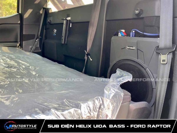 Sub Điện Helix U10A Bass Mạnh, Sâu, Chuẩn Đức Cho Ford Raptor