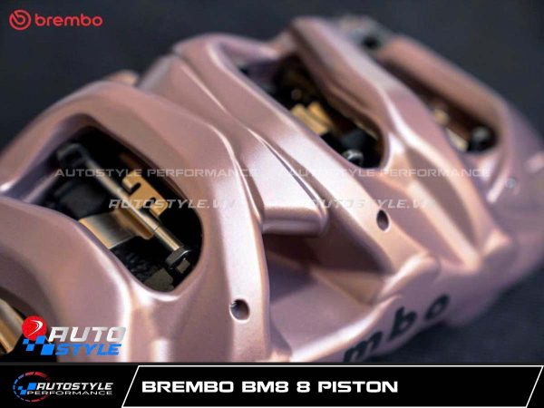 Bộ Phanh Brembo BM8 8 Piston Phân Tích Kỹ Thuật Chi Tiết Phanh Hiệu Năng Cao