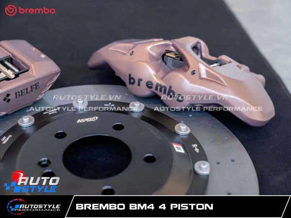 Bộ Phanh Sau Brembo BM4 4 Piston Phân Tích Kỹ Thuật Chi Tiết Bộ Heo Phanh Hiệu Năng Cao