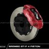 Chi Tiết Kỹ Thuật Heo Phanh Sau Hiệu Suất Brembo GT-P 4 Piston 380×28 Mm