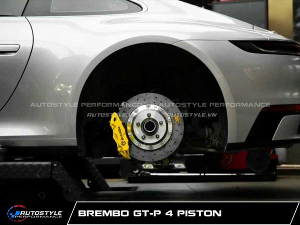 Chi Tiết Kỹ Thuật Heo Phanh Sau Hiệu Suất Brembo GT-P 4 Piston 380×28 Mm