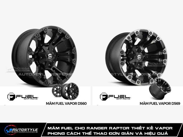 Mâm Fuel cho Ranger Raptor Thiết kế Vapor
