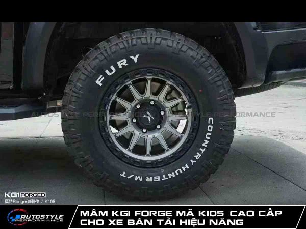 Mâm KG1 Forge Mã K105 Mâm Cao Cấp Cho Xe Bán Tải Hiệu Năng