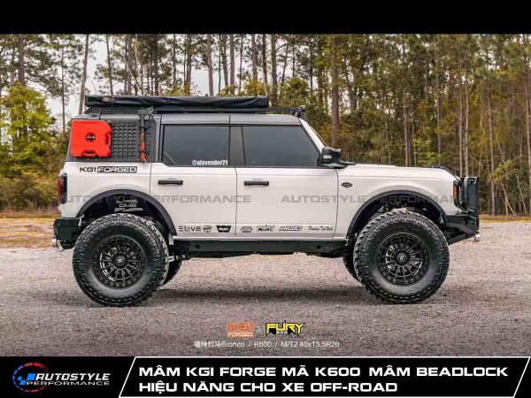 Mâm KG1 Forge Mã K600 Mâm Forged Beadlock Hiệu Năng Cho Xe Off-Road