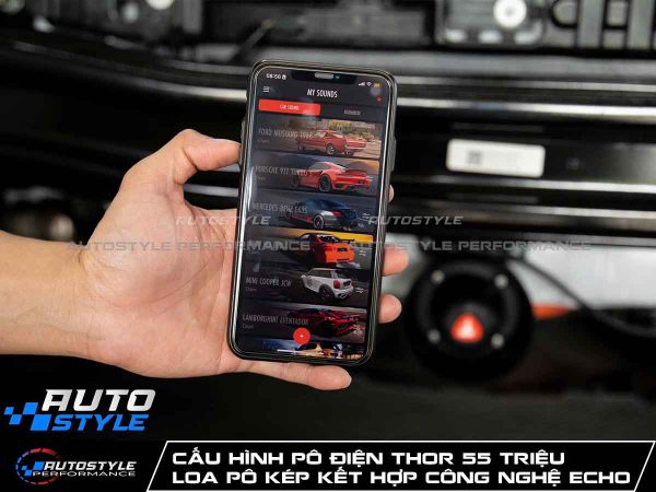 Cấu Hình Pô Điện Thor 55 Triệu Cấu Hình Loa Pô Kép Dual Speaker Kết Hợp Công Nghệ ECHO