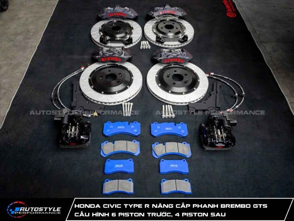 Honda Civic Type R Nâng Cấp Phanh Brembo GTS Chính Hãng