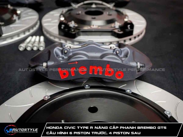 Honda Civic Type R Nâng Cấp Phanh Brembo GTS Chính Hãng