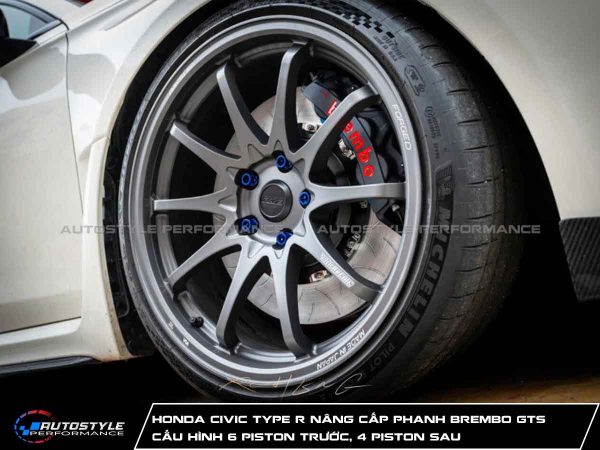 Honda Civic Type R Nâng Cấp Phanh Brembo GTS Chính Hãng