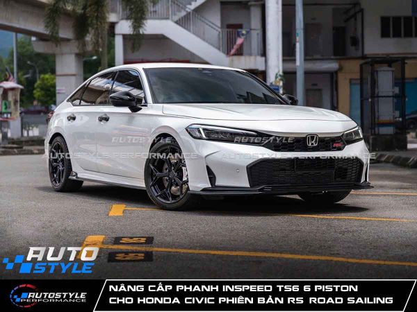 Nâng Cấp Phanh Inspeed TS6 6 Piston Chính Hãng Cho Honda Civic Phiên Bản RS (Road Sailing)