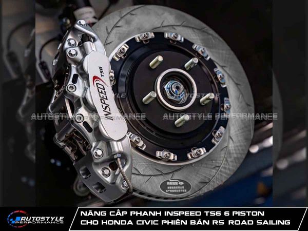 Nâng Cấp Phanh Inspeed TS6 6 Piston Chính Hãng Cho Honda Civic Phiên Bản RS (Road Sailing)