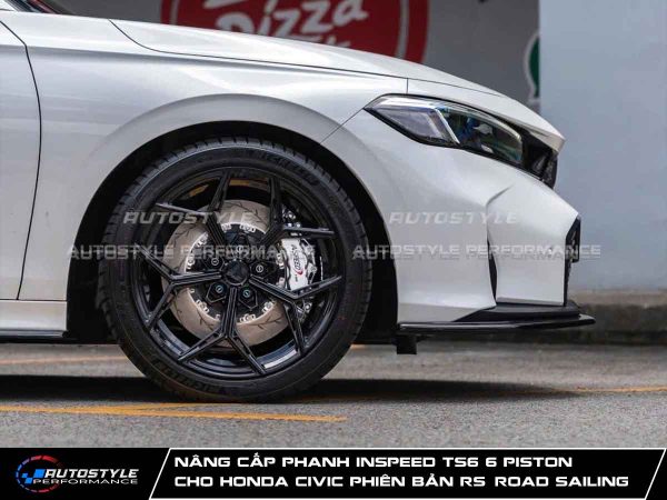 Nâng Cấp Phanh Inspeed TS6 6 Piston Chính Hãng Cho Honda Civic Phiên Bản RS (Road Sailing)