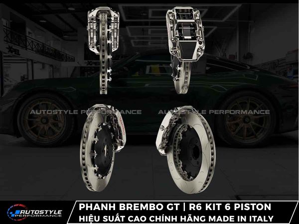 Phanh Brembo GT | R6 Kit 6 Piston Hiệu Suất Cao