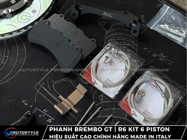Phanh Brembo GT | R6 Kit 6 Piston Hiệu Suất Cao