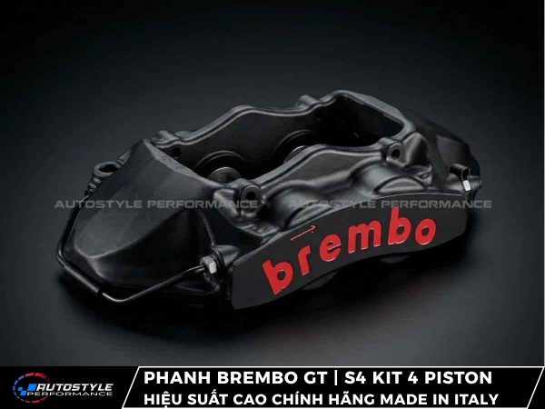 Phanh Brembo GT | S4 Kit 4 Piston Hiệu Suất Cao Chính Hãng Made in Italy