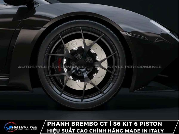 Phanh Brembo GT | S6 Kit 6 Piston Đĩa 405x34mm Hiệu Suất Cao Chính Hãng