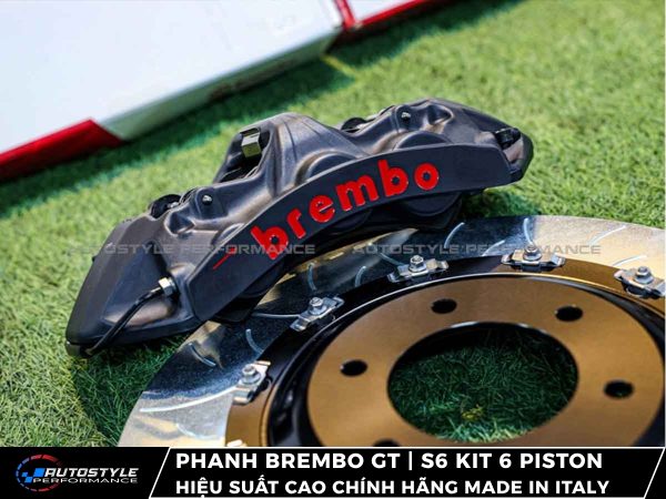 Phanh Brembo GT | S6 Kit 6 Piston Đĩa 405x34mm Hiệu Suất Cao Chính Hãng