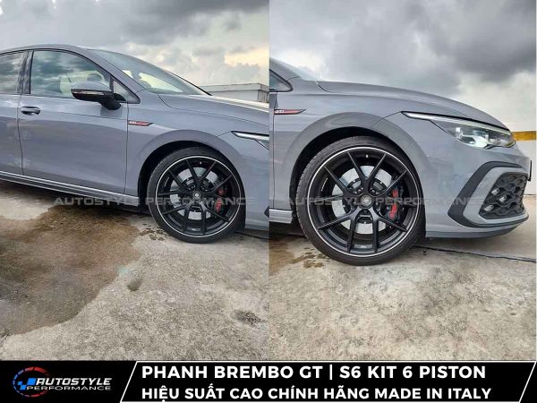 Phanh Brembo GT | S6 Kit 6 Piston Đĩa 405x34mm Hiệu Suất Cao Chính Hãng