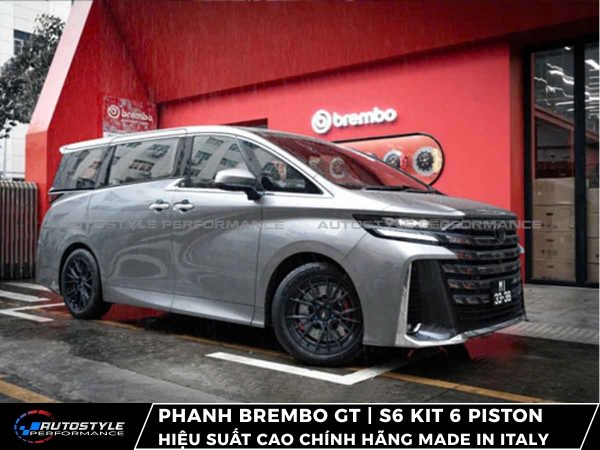 Phanh Brembo GT | S6 Kit 6 Piston Đĩa 405x34mm Hiệu Suất Cao Chính Hãng