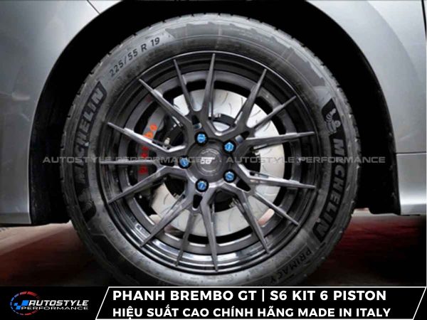 Phanh Brembo GT | S6 Kit 6 Piston Đĩa 405x34mm Hiệu Suất Cao Chính Hãng