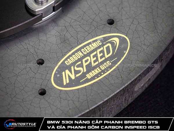 BMW 530i Nâng Cấp Phanh Brembo GTS Hiệu Suất Đỉnh Cao Và Đĩa Phanh Gốm Carbon INSPEED ISCB