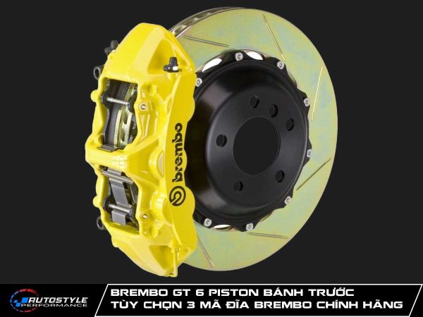 Brembo GT 6 Piston Bánh Trước Tùy Chọn 3 Mã Đĩa Brembo Chính Hãng