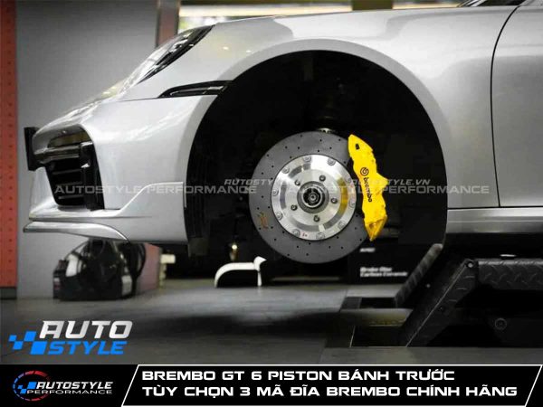 Brembo GT 6 Piston Bánh Trước Tùy Chọn 3 Mã Đĩa Brembo Chính Hãng
