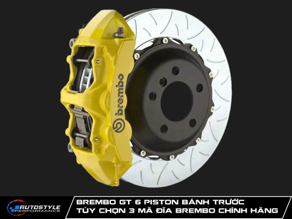 Brembo GT 6 Piston Bánh Trước Tùy Chọn 3 Mã Đĩa Brembo Chính Hãng