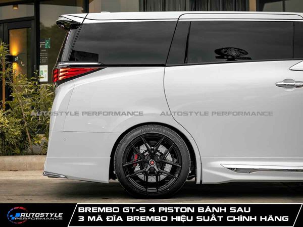 Brembo GT-S 4 Piston Bánh Sau Chính Hãng 3 Mã Đĩa Brembo Hiệu Suất